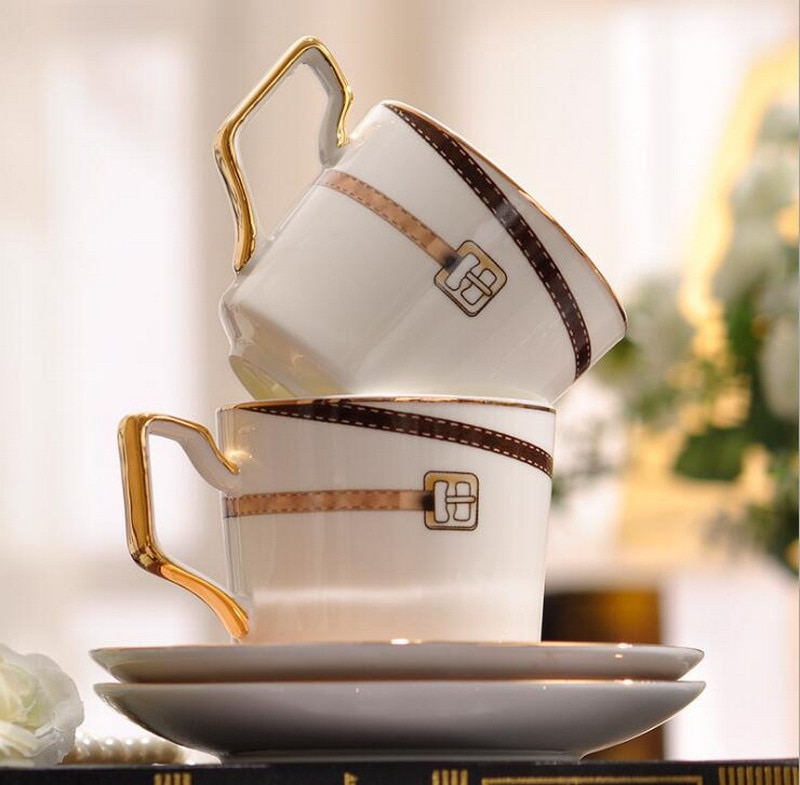 European British ceramic bone china tea set coffee set aristocracy cup with saucer