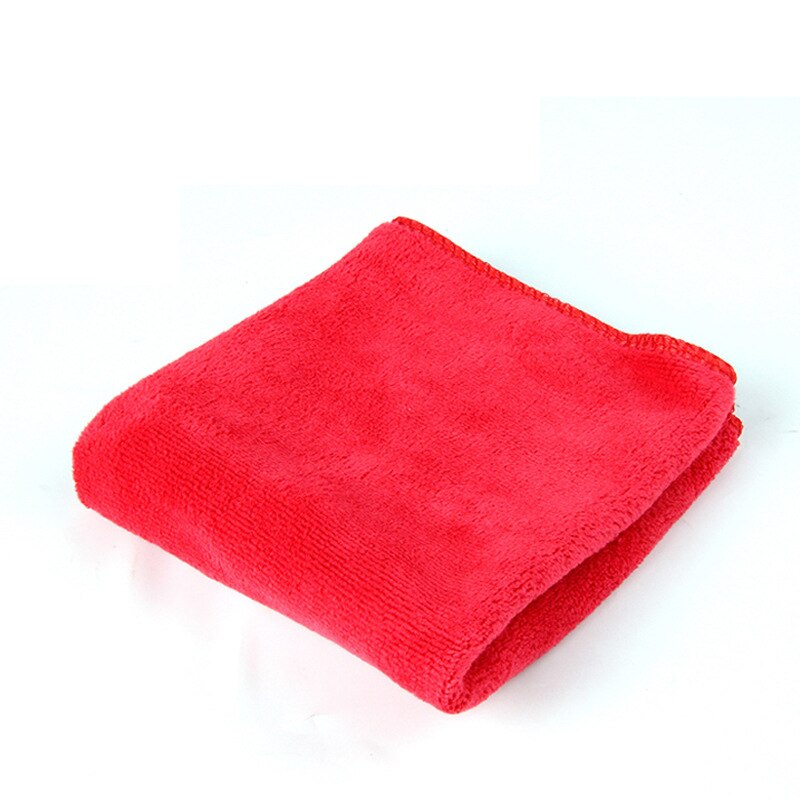 30*70cm bilrengøring i hjemmet mikrofiberrengøring auto blød klud vaskeklud håndklæde støvsuger mikrofiberhåndklæder: Rød