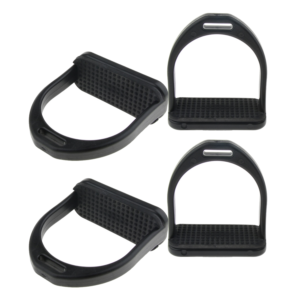 2 pares de estribos de caballo inglés, estribos de caballo, estribos dobles articulados, chico adulto