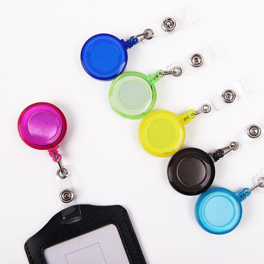 Retráctil Ski Pass funda para tarjeta de identificación carrete Pull Key Tarjeta de Identificación titulares para Colegio, oficina, empresa