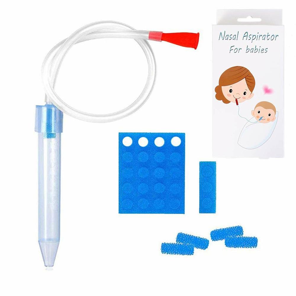 Pasgeboren Baby Veiligheid Neus Schoner Neuszuiger Set Kids Vacuüm Zuig Nasale Cleaner Zuigelingen Afdruipselglas Accessoires Zorg