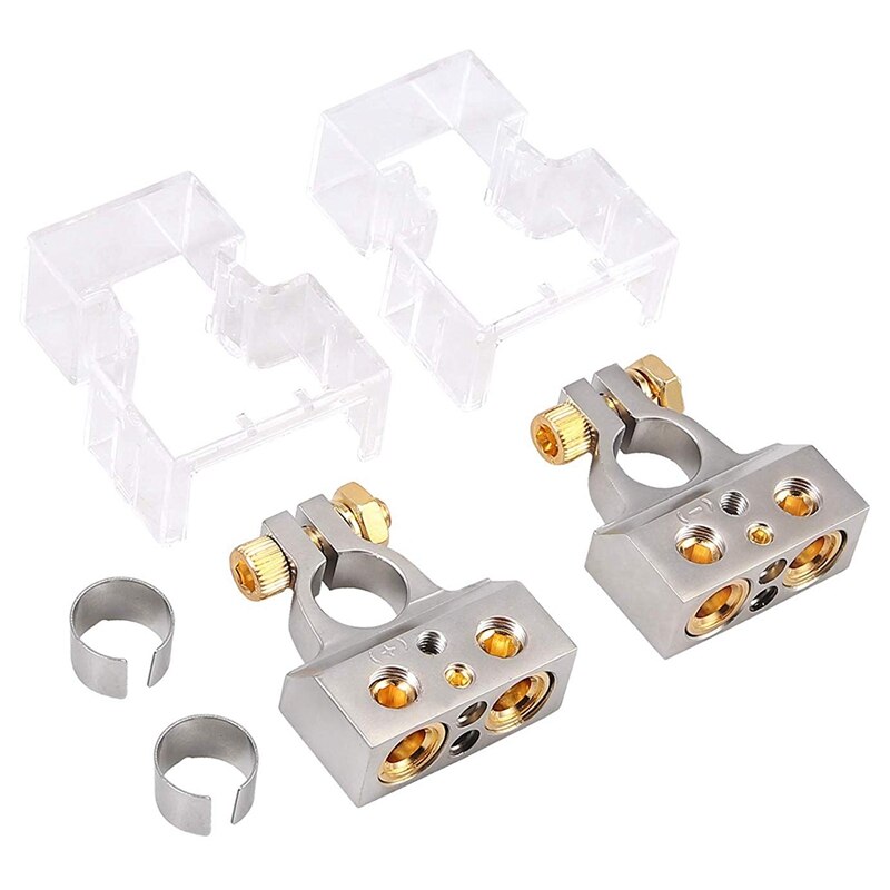 2 st 0/4/8/10 gauge awg bilbatteripolkontakter med... – Grandado