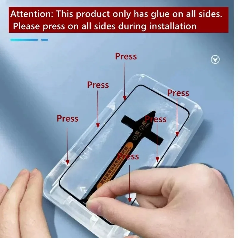 Hurtig installation hærdet glas til realme 13 pro 12 11 10 pro plus  + 12 pro+ skærmbeskytter beskyttelsesglas