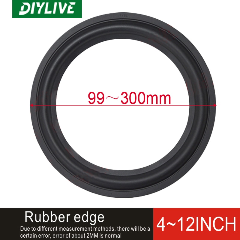 DIYLIVE 4~12-inch rubber wraparound folding ring subwoofer repair accessories (100 ~ 300mm) 4" 5 "5.5" 6.5 "7" 8 "10" 12"