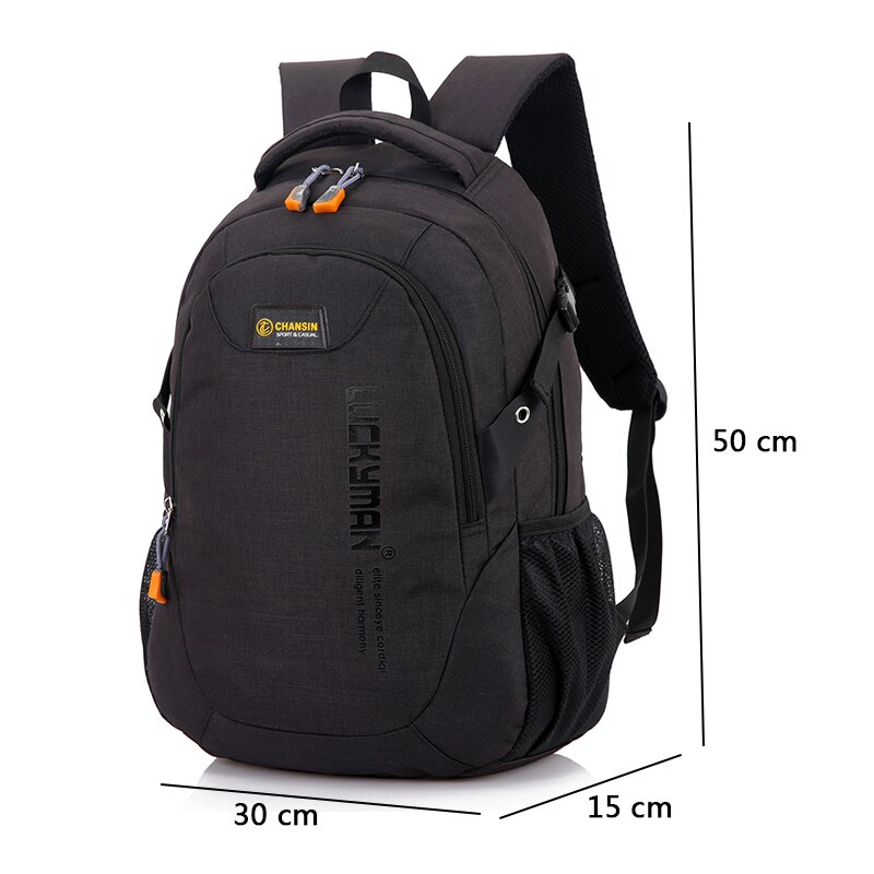 Men's Backpack Bag Male Polyester Laptop Backpack Computer Bags High School Student College Students Bag Male