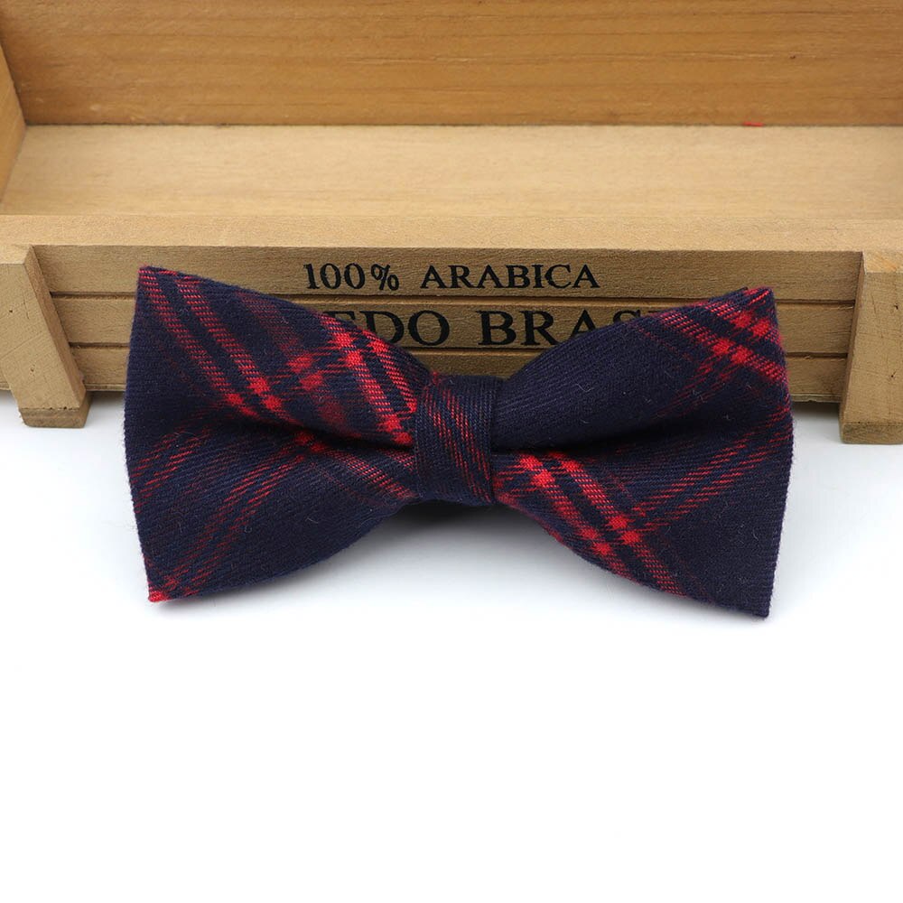 Stribet klassisk formel bomuldssløjfe gravata flere farver butterfly mønster slips herre luksus slips tweed butterfly: 8