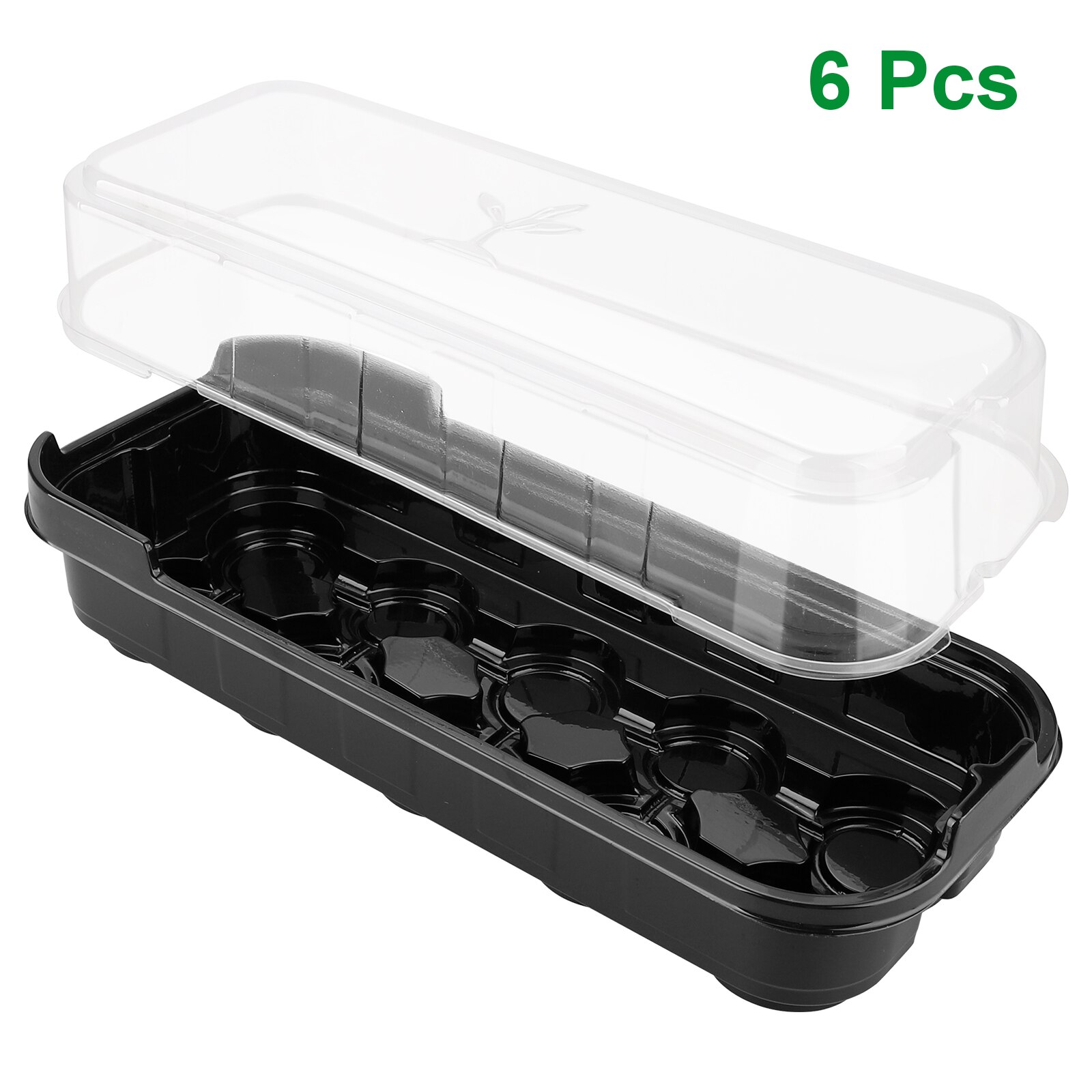 Bac de plantation jardin hydroponique boîte de culture Mini plateau de fenêtre Pots de jardin plante verte jardinage intérieur/extérieur Pot de culture: Black