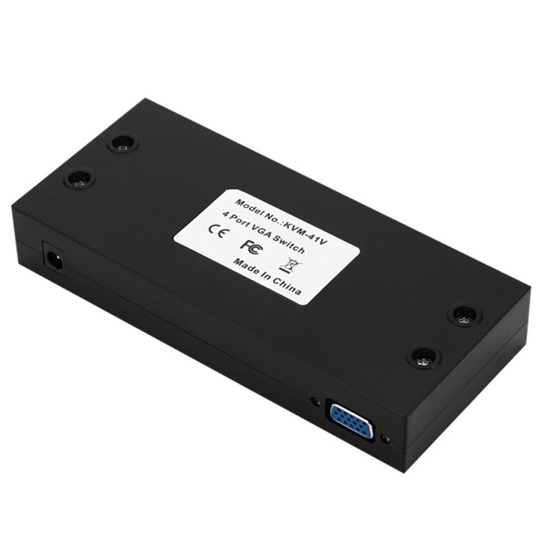 Divisor VGA 1080P 4 puertos 1 en 2 salida VGA interruptor 1X4 macho a hembra con Cable LX9A