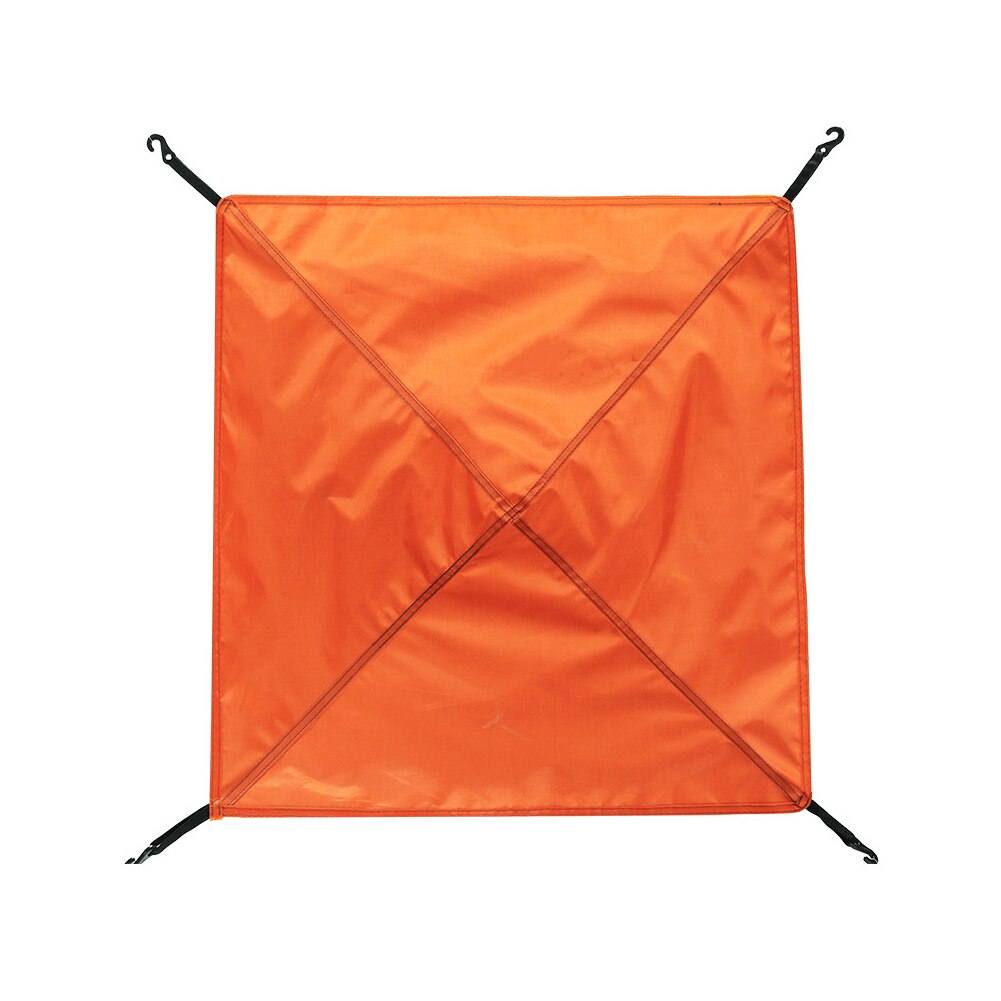 Udendørs camping anti uv picnic letvægts vandtæt stof markise telt presenning tagdæksel bærbar regnflue baldakin rejse strand: Orange