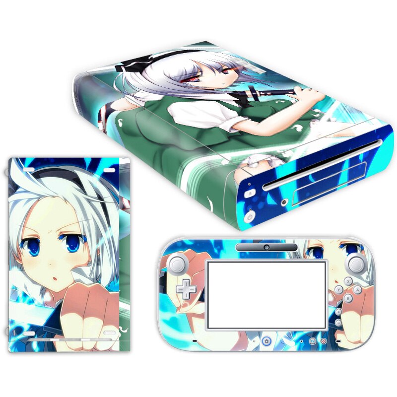 For W ii U Console Cover with Remotes Controller Skins For Nintend w ii u sticker for w ii u skin: TN-WiiU-0182