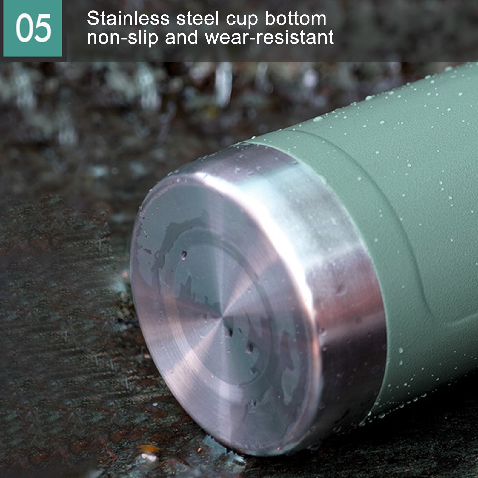 Vacuum Insulated Thermos Bottle Keep Liquid /Cold Wide Mouth Thermos Stainless Steel Liner Insulation For Outdoor Travel