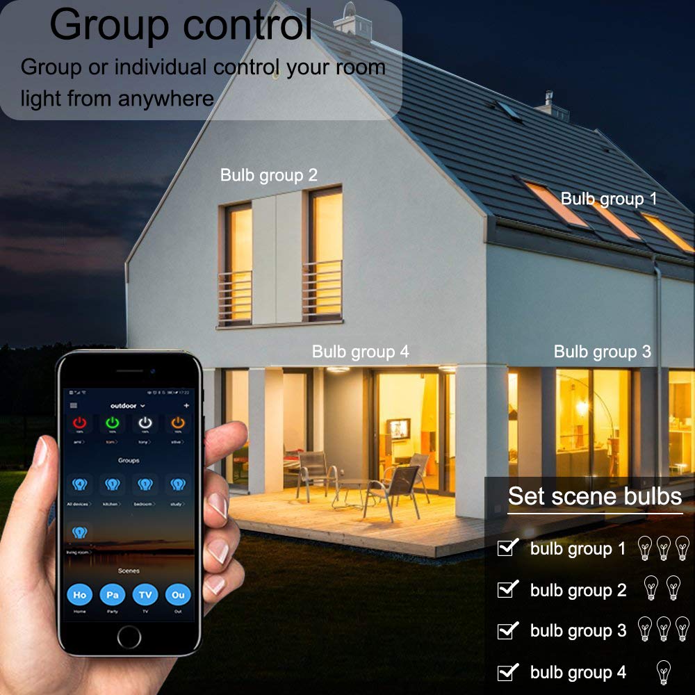 1-10- pack  e12 e14 bluetooth smart led kroonluchter kaarslamp 3w 110v 220v 2835 smd thuiskamer energiebesparende kaarslampen  d40