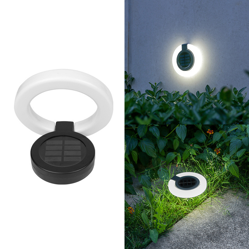 4 stk. solcellelamper utendørs, vanntett atmosfærelys, utendørs nedgravde lamper, veggbelysning, plenlampe, til hagecampingdekor