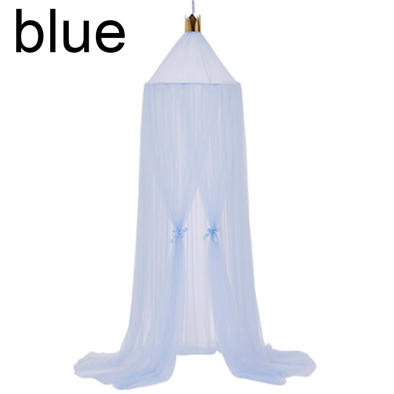 Moustiquaire suspendue pour lit de bébé, rideau de rêve en forme de dôme, décoration de chambre d&#39;enfant: Blue