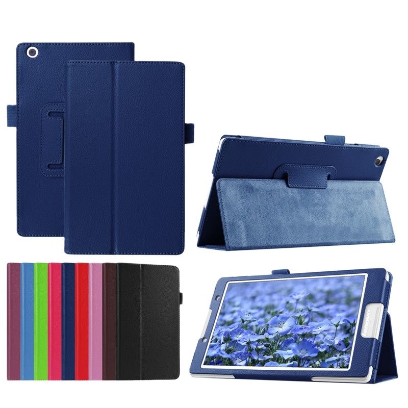 Case Voor Lenovo Tab 3 8.0 Tb-850F Tab-850F Pu Lederen Stand Beschermende Tablet Cover