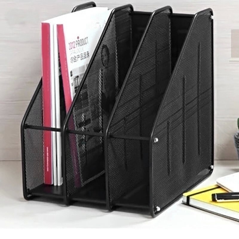 Magazine Rack Office Storage Box Desktop File Rack Desktop A4 Document Organizer for School Office Home Files Storage