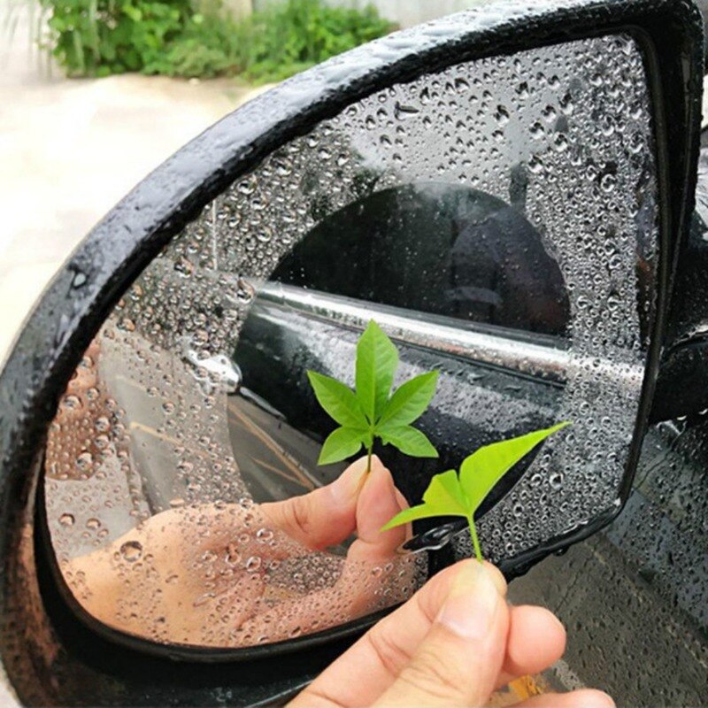 2 Pcs/Set Fog Car Sticker Car Mirror Window Clear Film Car Rearview Mirror Protective Film Waterproof Auto Sticker