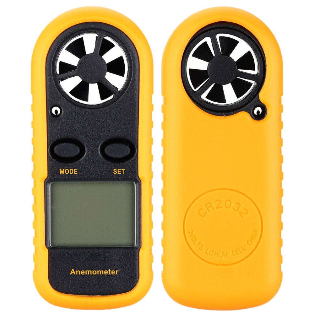 Anemómetro Digital portátil tacómetro electrónico portátil velocidad del viento volumen del aire medidor de medición LCD anemometro con retroiluminación