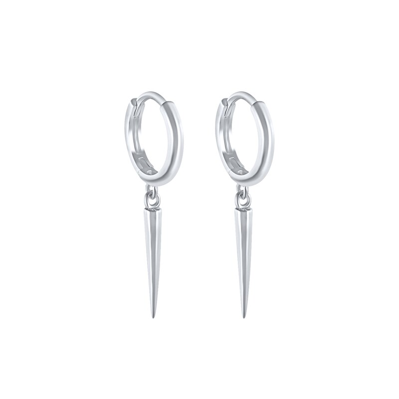 Solid 925 Sterling Silver Carino INS Appeso Orecchini A Cerchio Per La Cerimonia Nuziale Festa Di Fidanzamento Regalo Lungo Orecchino Gioielleria Raffinata Accessori: 4