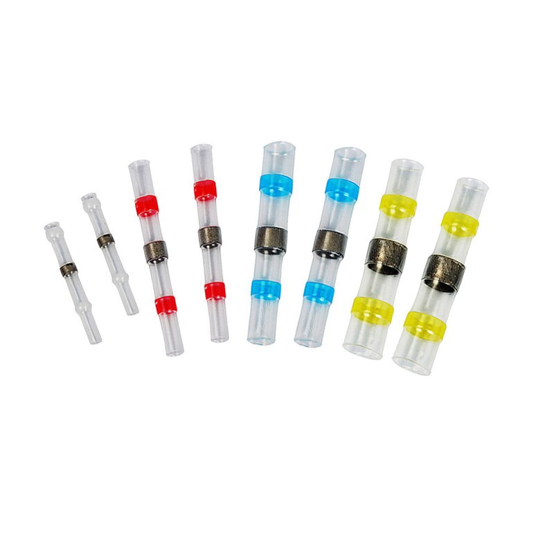 20/50PCS Waterproof Solder Seal Sleeve Splice Terminals Heat Shrink Electrical Wire Connector Butt Connector Insulated Soldering
