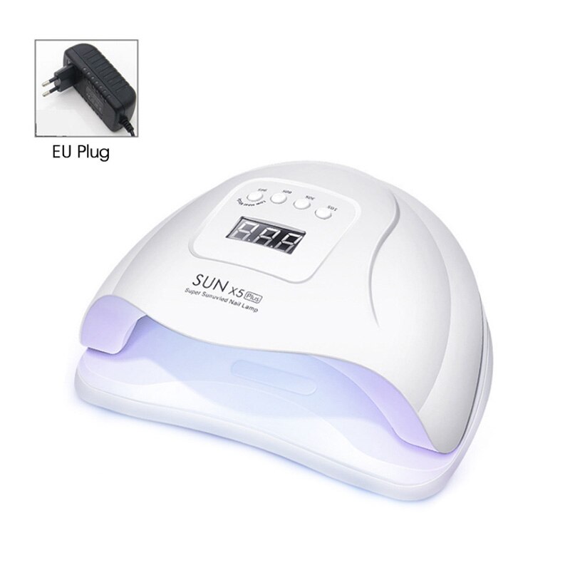 180W Zon M3 Nail Gel Droger Nail Lamp 45LED Uv Lamp Snel Droog Nagellak Drogen Lamp Roze/groen Professionele Manicure Lamp: EU Plug-120w White