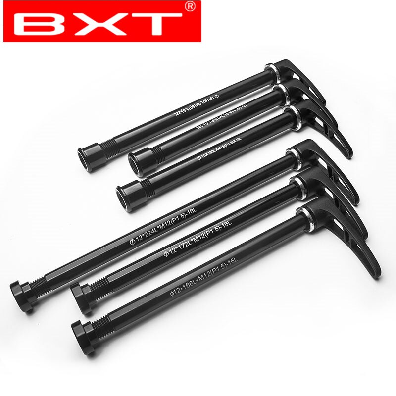 Bicycle alloy Thru axle Skewer 142*12mm Quick Release Bucket Shaft lever for MTB Mountain Bike Aluminum skewers for frame