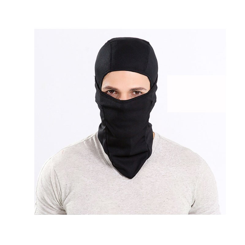 windstopper Winddicht Laufen Fahrrad Fahrrad Hals Hütte Maske Kopf Schal motorrad Sport Männer Winter Sommer Radfahren Kappen Hütte: blk