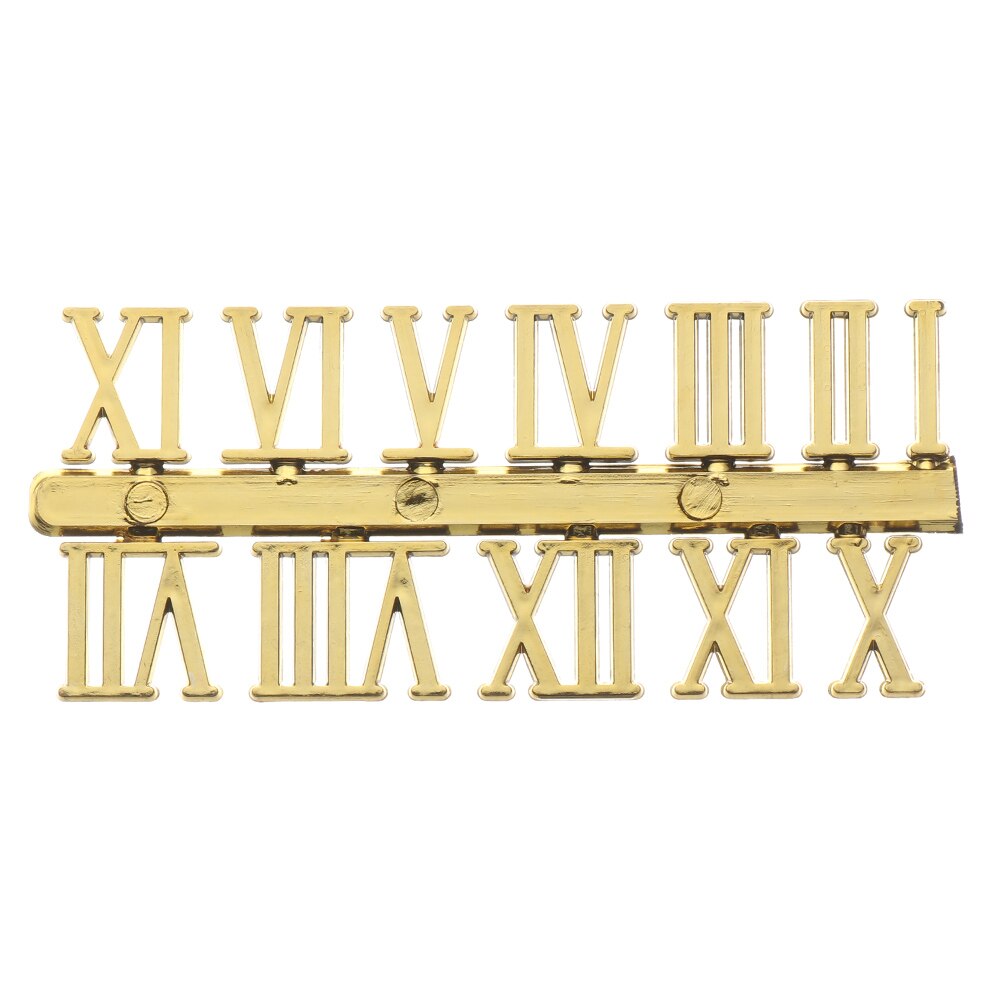 1 Set Quartz Clock Numerals Accessories Arabic Number Roman Numerals Clock Parts Handmade Material Restore Digital Repair Tools: Red