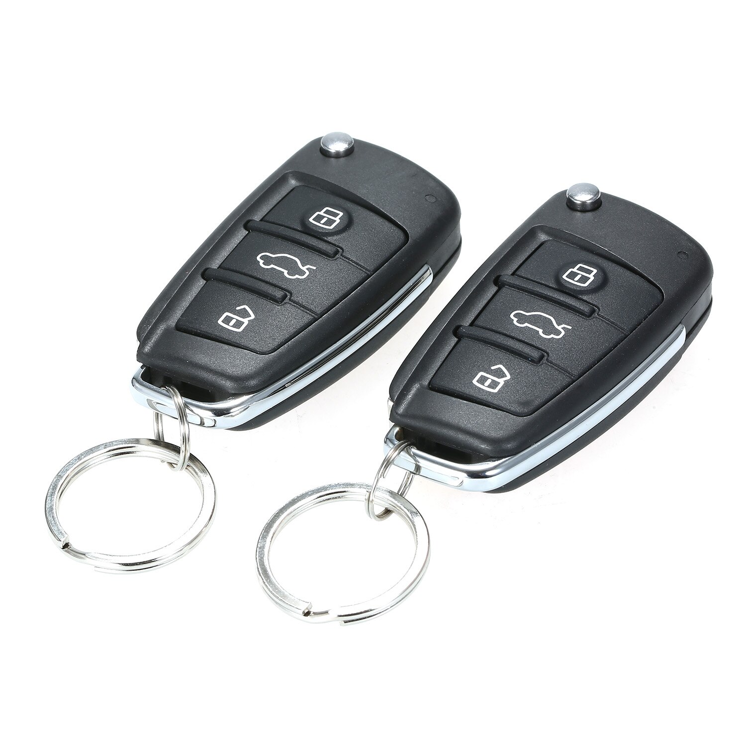 12V Universal Car Remote Central Kit Locking Keyless Entry System with 2 Remote Control Trunk Pop