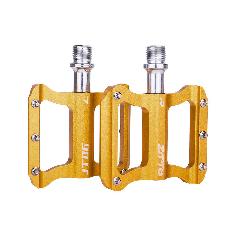 Bike Pedals Bicycle Pedals Spindle Universal Cycling Pedals Aluminium Alloy Lightweight Bike Pedals: Golden
