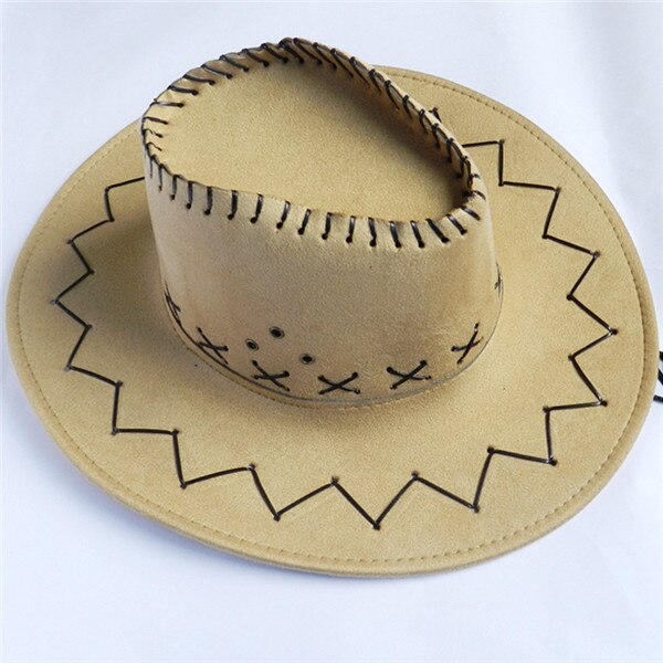 Solid Color Wild West Hat For Women Men Classic Cowboy Cowgirl Sunshade Cap Western Headwear Beach Travel Hat: 5