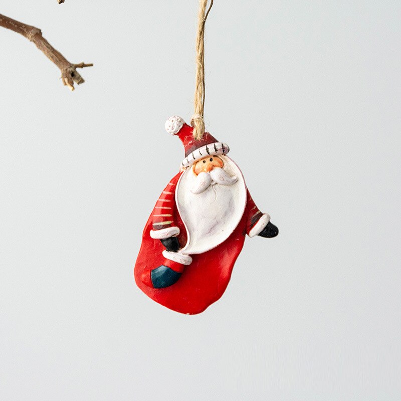 Julepynt kreativitet nisse sokker elg juletre lite anheng hengende harpiks håndverk årsfest hjemmeinnredning: 1