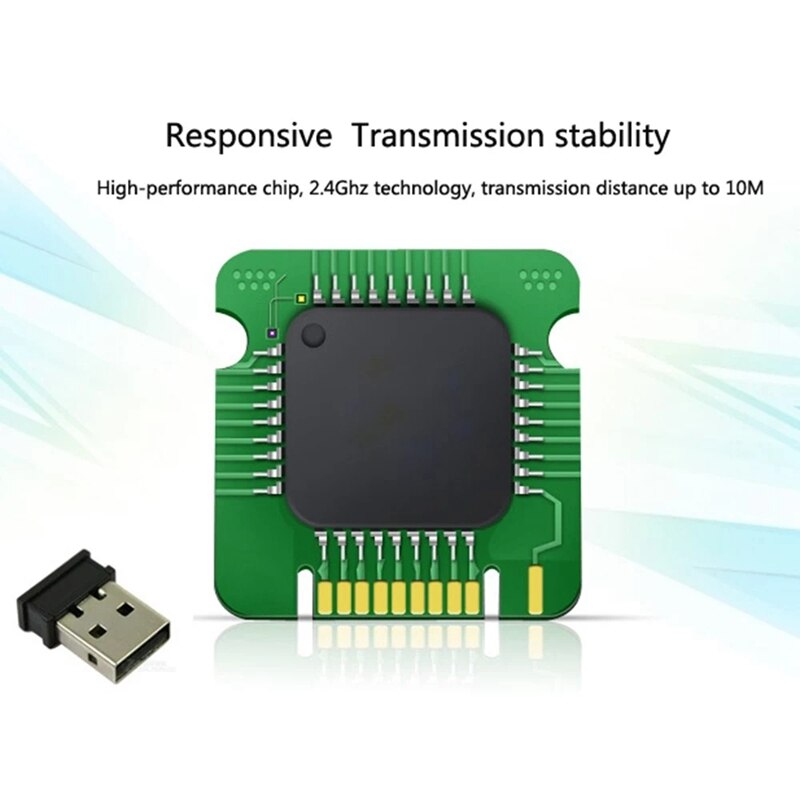 2.4G Wireless Keyboard Stainless Steel Ultra Slim Keyboard for Computer/Desktop/PC/Laptop/Surface/Smart TV