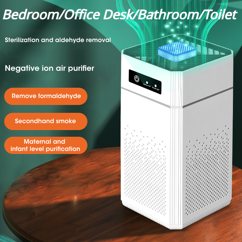 Kleiner Luftreiniger, kompakter Desktop-HEPA-Filter, Luftreiniger-Entferner, gebrauchter Rauchgeruch für Zuhause, Schlafzimmer, Büro, Auto, Toilette