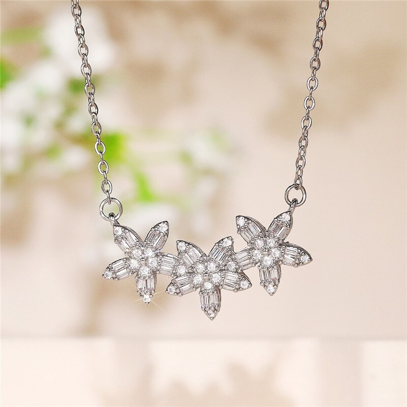 Huitan Tijdloze Stijl Vrouwen Ketting Eenvoudige Stijlvolle Hanger Shiny Zirconia Ketting Voor Party Verklaring Sieraden: XL444