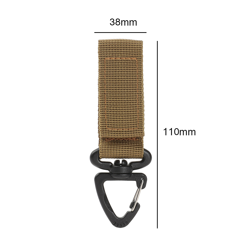 Gants de plein air crochet corde d'escalade boucle de rangement, Camping alpinisme boucles de suspension, outils multifonctionnels portables 2 pièces: orange