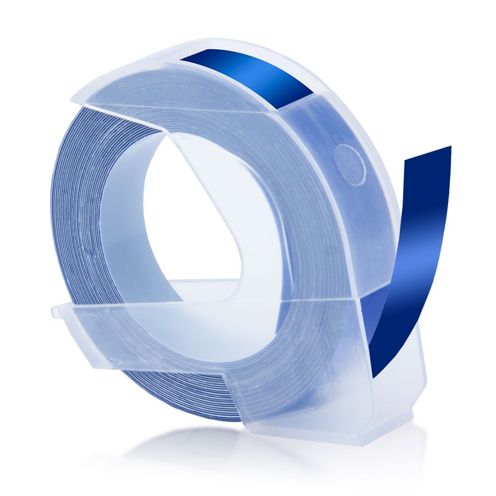Topcolor kompatybilny Dymo 3D taśmy etykietowe tłoczenie etykiety dla Dymo drukarka do etykiet drukarka wstążka maszyna do etykietowania 1610 Motex E101: Dark Blue