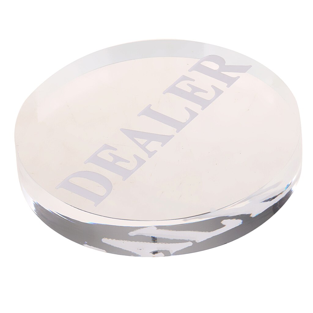 Acrylic Round Poker Dealer Buttons for Casino Card Games 56mm