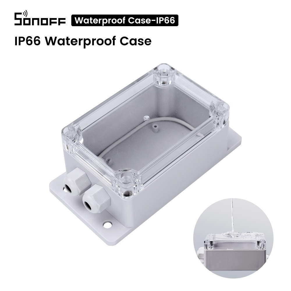 Itead Sonoff IP66 Waterdichte Cover Case Junction Box Compatied Met Sonoff Basic/Rf/Pow/Dual/TH10/TH16 Smart Home Wifi Schakelaar: IP66 Case