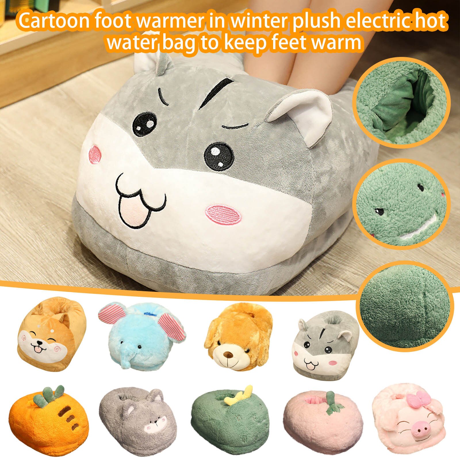 Cartoon Heater Usb Voet Warmer Winter Foot Warmer Plug In Elektrische Verwarming Schoen Heater Warm Houden Slipper Schoen Voor Thuis # LR3