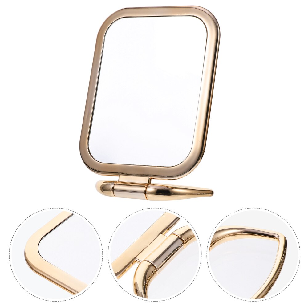 Double Sided Makeup Mirror Tabletop Magnifying Mirror Folding Vanity Mirror