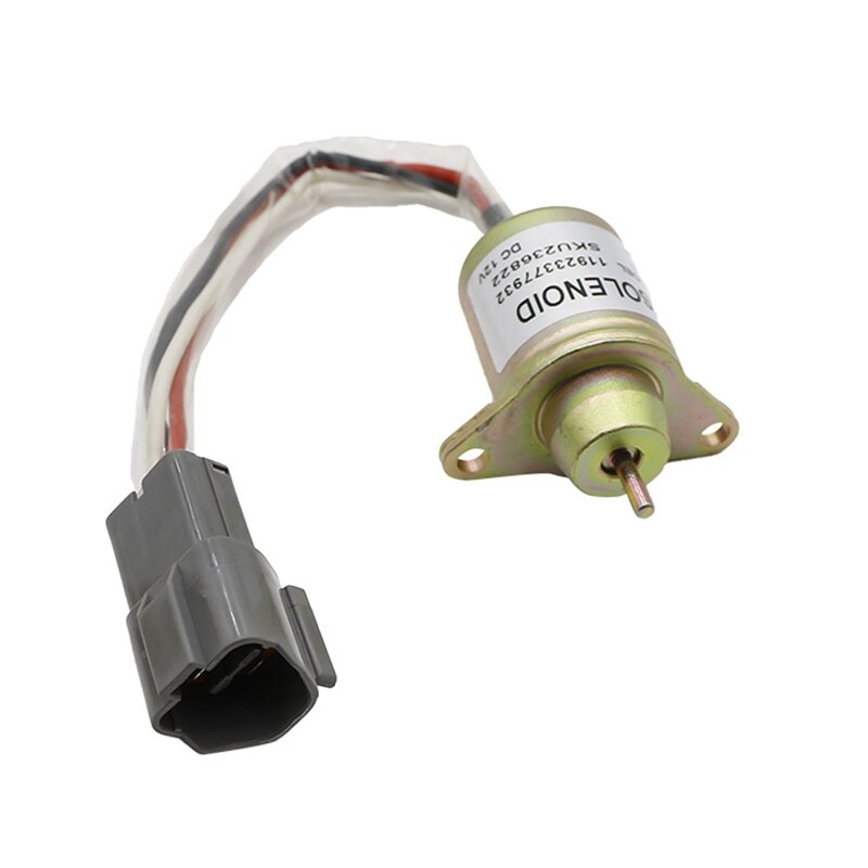 Solenoide de cierre de combustible para generador de TRACTOR YANMAR, JOHN DEERE, 119233-77932