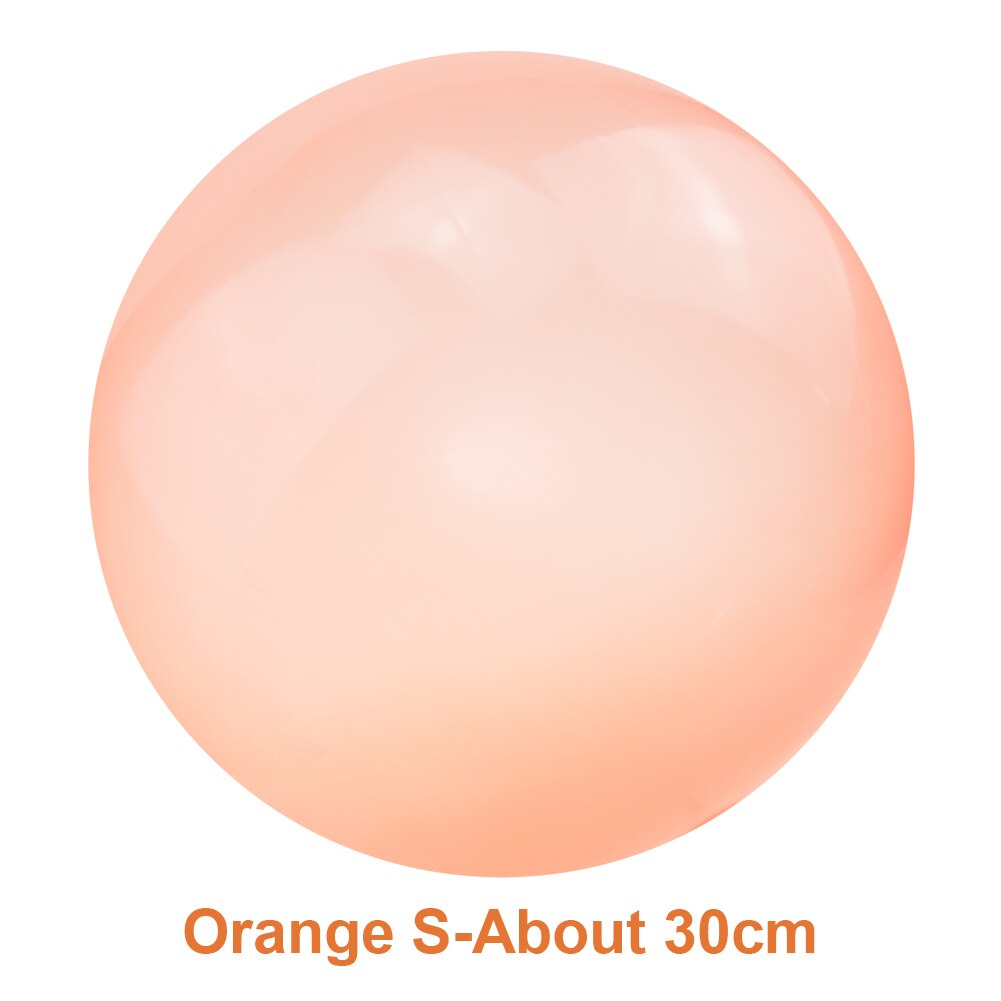 Children Outdoor Soft Air Water Filled Bubble Ball Blow Up Balloon Toy Fun Party Game Summer for Kids Inflatable Toys: S Orange