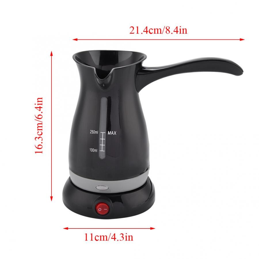 250ml Turkey Coffee Maker Mini Portable Electrical Espresso Coffee Machine Boiled Milk Coffee Pot Kettle