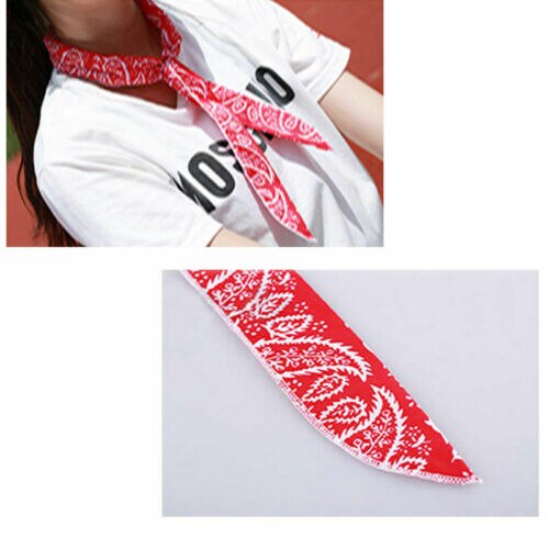 Multi Funciton Zomer Nek Koeler Sjaal Body Ice Cool Cooling Wrap Stropdas Sport Hoofdband Zweetband: Rood