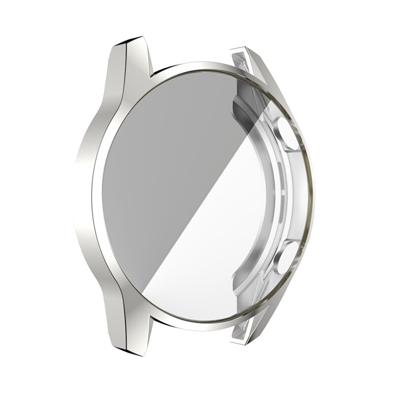 For Huawei GT2e Watch Silicone Case Plating Soft Screen Protector cover For huawei Watch GT2e GT 2e band SmartWatch accessories: sliver