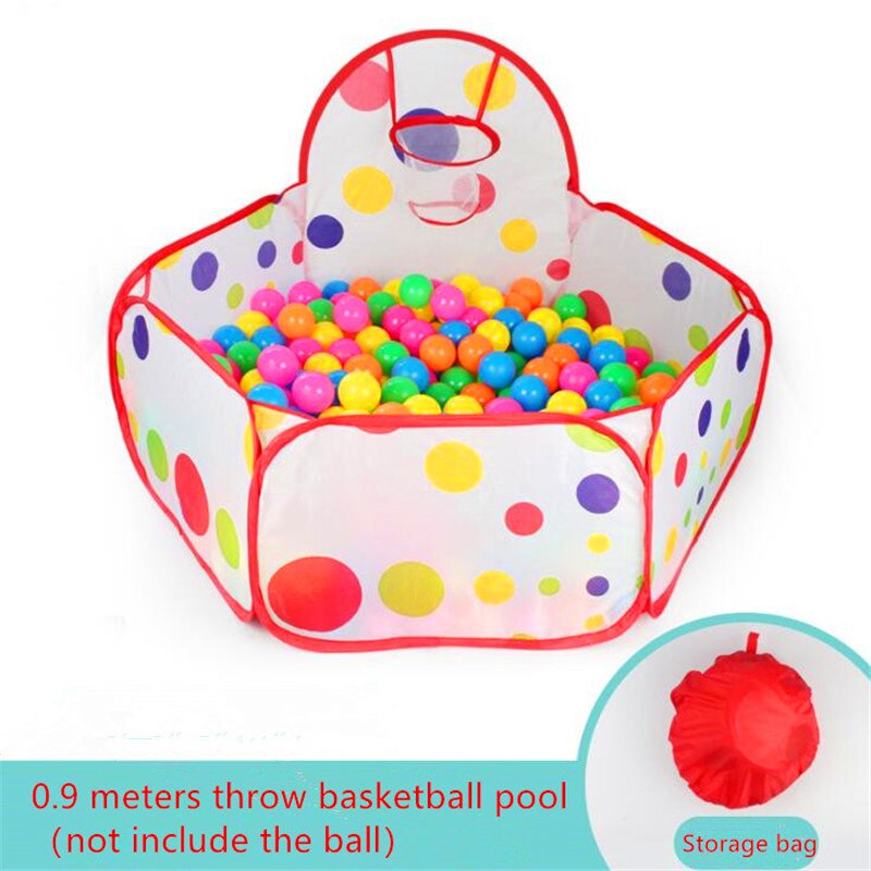 Toys Tent Ocean Series Cartoon Game Ball Pits Portable Pool Foldable Children Outdoor Sports Educational Toy With Basket: ZKA03700P1