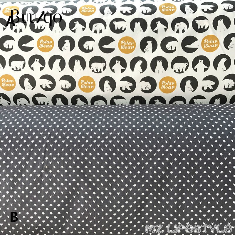 Printed polar bear cotton twill fabric 100% cotton baby fabric for DIY sewing upholstery baby bedding material