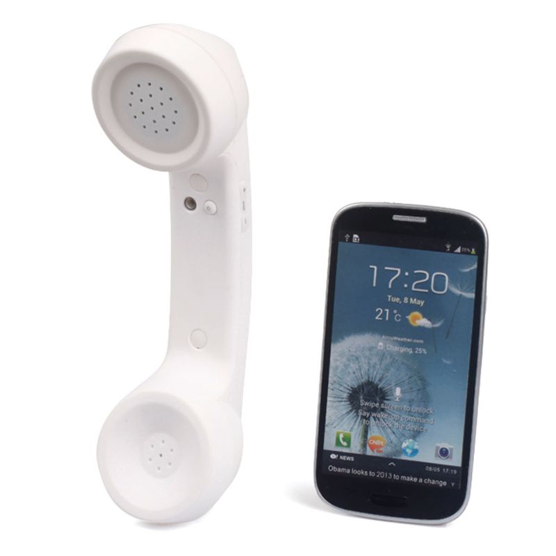 Wireless Bluetooth 2.0 Retro Telephone Handset Receiver Headphone for Phone Call