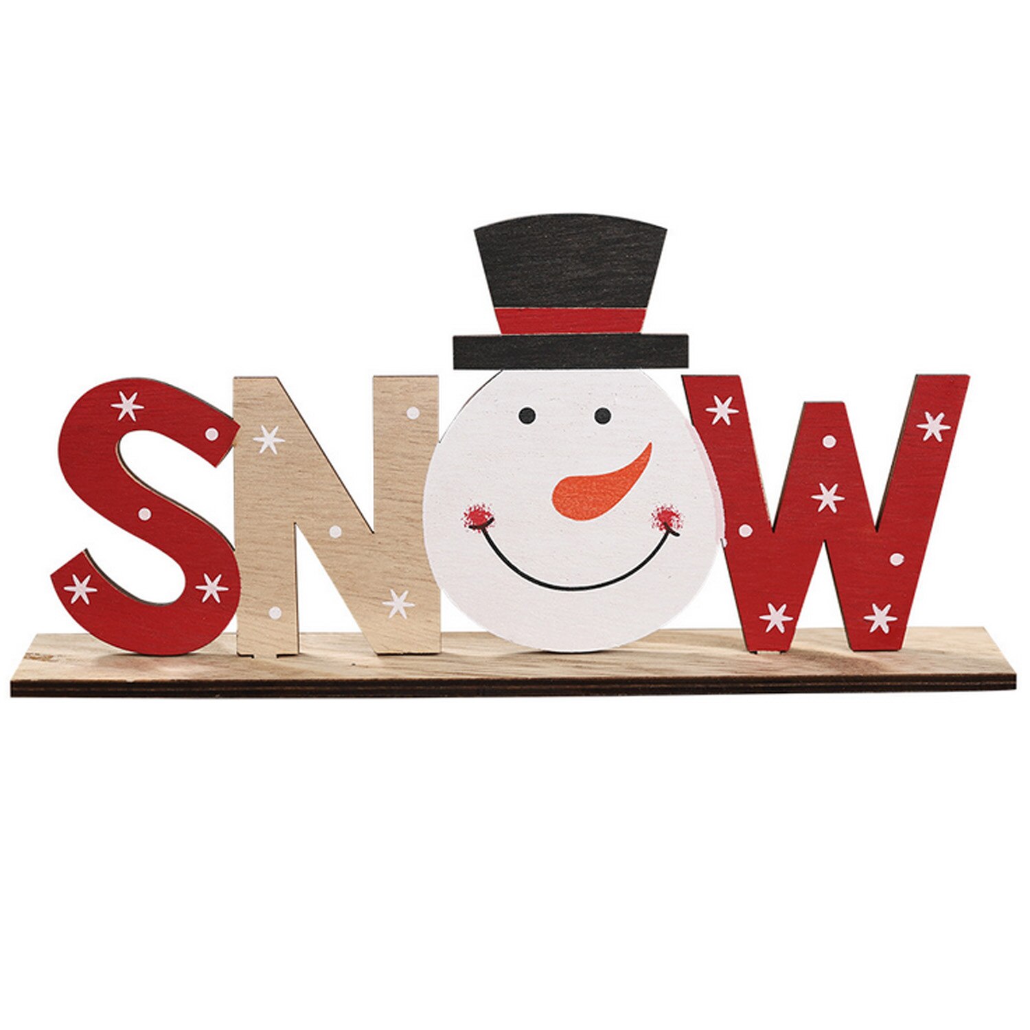 Rustik juletræsskilt noel sne xmas brev plak dekorationer bord desktop ornament til fest hjemme cafe indretning: Sne
